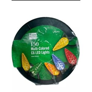 Home Accents‎ 150 Light Faceted LED C6 Multi Colored String Lights Spool